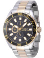 Gelbe Invicta Taucheruhr mit Stahlarmband