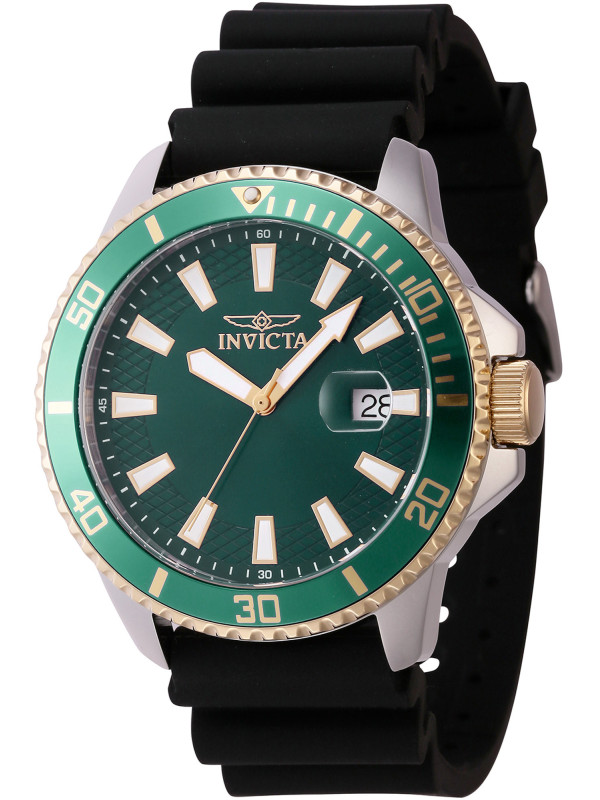 Grün-goldene Invicta Schwarz Herrenuhr Grün-goldene Invicta Schwarz Herrenuhr