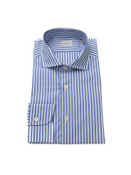 Shirts Elegant Light Blue Cotton Shirt - Medium Fit 360,00 € 2000052754713 | Planet-Deluxe