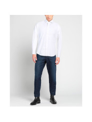 Shirts Sophisticated White Cotton Shirt with Embroidered Logo 300,00 €  | Planet-Deluxe