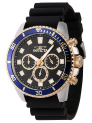 Schwarze Invicta Uhr mit Goldakzenten