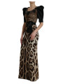 Dresses Silk Leopard Embellished Long Dress 29.050,00 € 8058091122462 | Planet-Deluxe