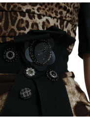 Dresses Silk Leopard Embellished Long Dress 29.050,00 € 8058091122462 | Planet-Deluxe