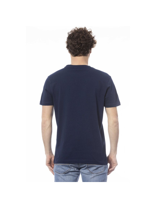 T-Shirts Timeless Blue Crew Neck Cotton Tee 130,00 € 8056144553805 | Planet-Deluxe