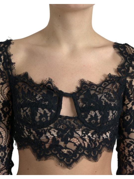 Tops & T-Shirts Elegant Lace Bustier Cropped Top 2.760,00 € 8052145107870 | Planet-Deluxe