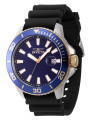 Blaue Invicta Uhr mit Goldakzenten