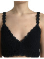 Tops & T-Shirts Elegant Black Crochet Corset Top 3.490,00 € 8057155391417 | Planet-Deluxe