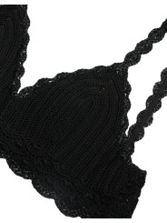 Tops & T-Shirts Elegant Black Crochet Corset Top 3.490,00 € 8057155391417 | Planet-Deluxe