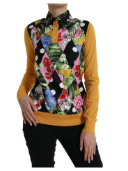 Sweaters Elegant Patchwork Henley Silk Blend Sweater 4.830,00 € 8057155993376 | Planet-Deluxe