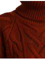 Sweaters Elegant Brown Turtleneck Wool Sweater 3.180,00 € 8057155650088 | Planet-Deluxe