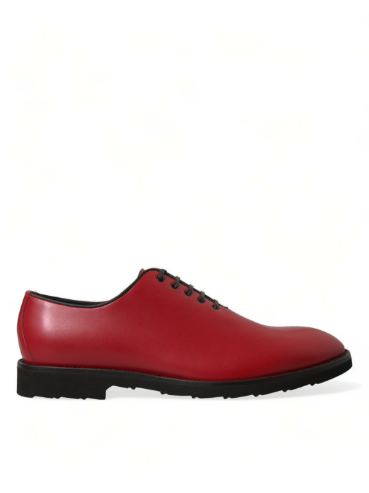 Formal Elegant Red Leather Oxford Dress Shoes 1.920,00 € 8056305203488 | Planet-Deluxe