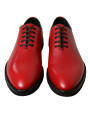 Formal Elegant Red Leather Oxford Dress Shoes 1.920,00 € 8056305203488 | Planet-Deluxe