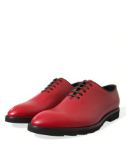 Formal Elegant Red Leather Oxford Dress Shoes 1.920,00 € 8056305203488 | Planet-Deluxe