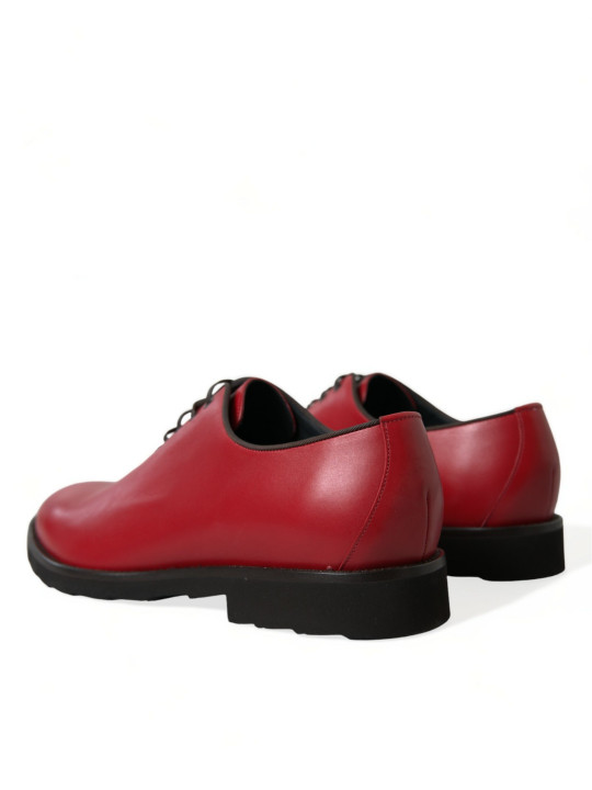 Formal Elegant Red Leather Oxford Dress Shoes 1.920,00 € 8056305203488 | Planet-Deluxe