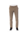 Jeans & Pants Elegant Cotton Trousers in Classic Brown 410,00 € 8057735950508 | Planet-Deluxe