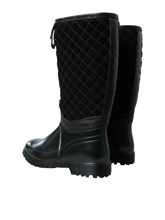 Boots Elegant Quilted Lace-Up Rain Boots 3.000,00 € 8050246188644 | Planet-Deluxe