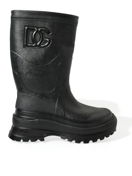 Boots Sleek Metallic Rubber Rain Boots with DG Logo 1.920,00 € 8057142238183 | Planet-Deluxe