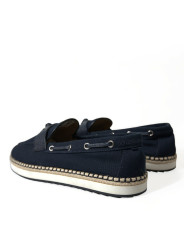 Loafers Elegant Navy Blue Fabric Loafers 1.470,00 € 8058091771226 | Planet-Deluxe