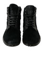 Boots Elegant Black Calf Leather Lace-Up Boots 1.380,00 € 8054802100712 | Planet-Deluxe