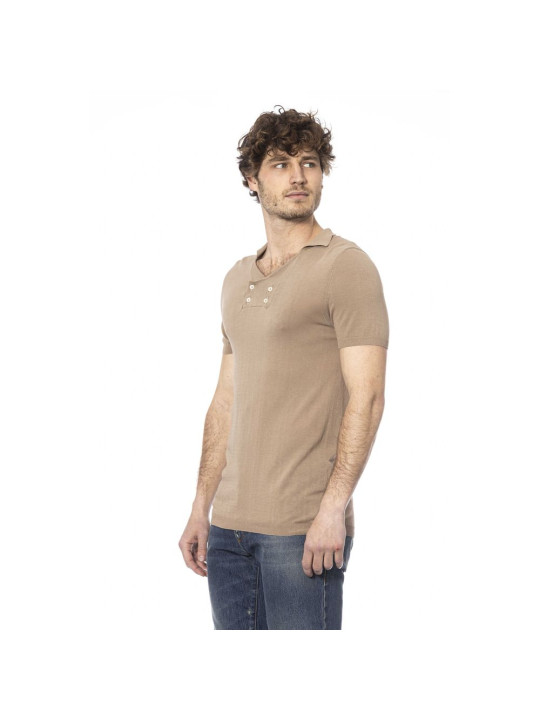 Polo Shirt Elegant Beige Cotton Polo for Men 250,00 € 2000052083608 | Planet-Deluxe