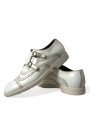 Formal Elegant White Leather Derby Dress Shoes 2.380,00 € 8053901903811 | Planet-Deluxe