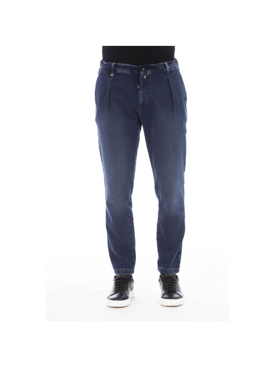 Jeans & Pants Sleek Blue Denim Jeans with Logo Detail 330,00 € 2000052000681 | Planet-Deluxe