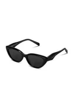 LatenzaZero Damen Cat-Eye Sonnenbrille, UV-Schutz, Schwarz