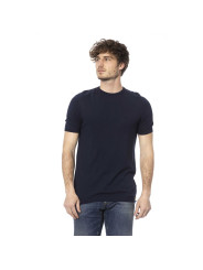 Sweaters Chic Blue Short Sleeve Sweater 220,00 € 2000052069916 | Planet-Deluxe