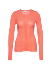 Sweaters Chic Pink Round Neck Sweater with Metallic Detail 360,00 € 8051523341585 | Planet-Deluxe