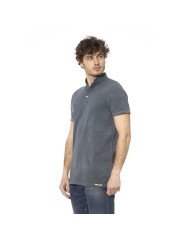 T-Shirts Chic Gray Cotton Sweater with Short Sleeves 200,00 € 2000052073784 | Planet-Deluxe