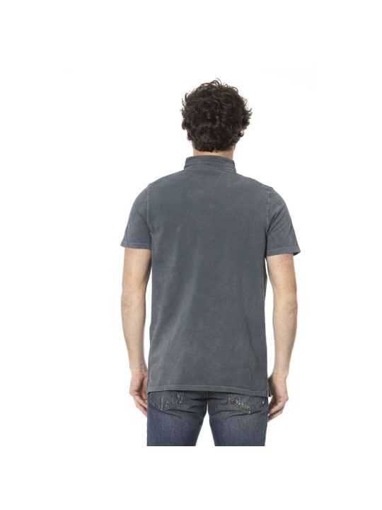 T-Shirts Chic Gray Cotton Sweater with Short Sleeves 200,00 € 2000052073784 | Planet-Deluxe