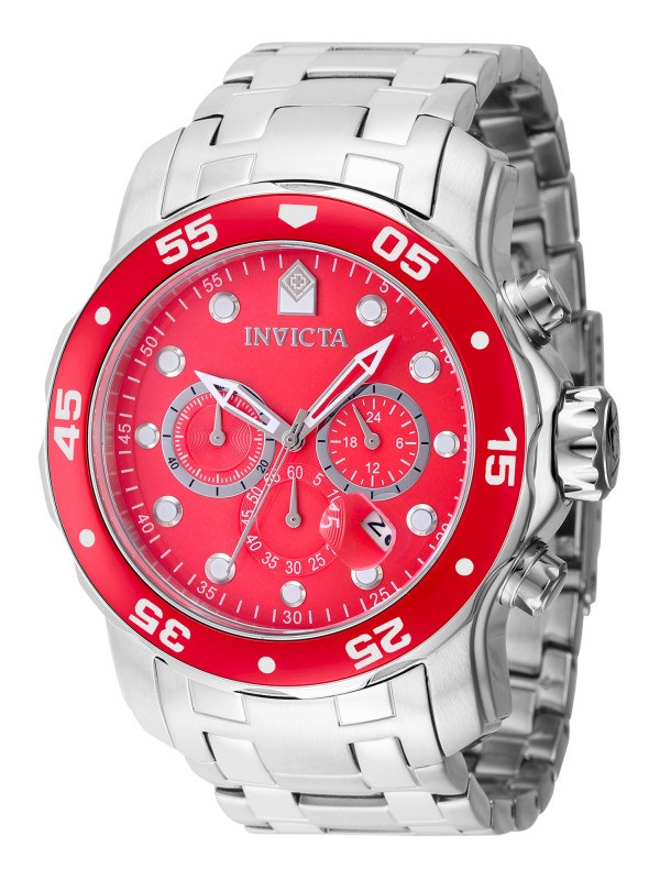 Rote Invicta Grau Edelstahl Uhr Rote Invicta Grau Edelstahl Uhr
