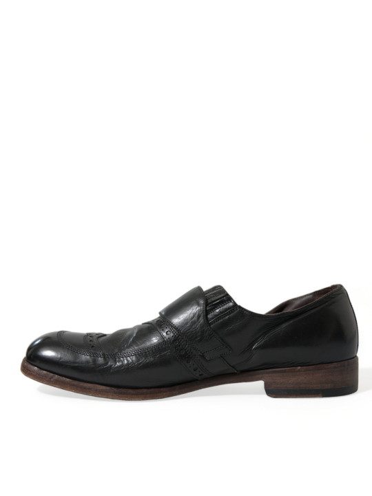 Formal Elegant Black Leather Moccasins Dress Shoes 1.980,00 € 8050442932799 | Planet-Deluxe