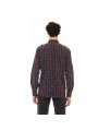 Shirts Elegant Burgundy Cotton Shirt for Men 440,00 € 7700193307049 | Planet-Deluxe
