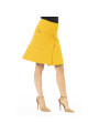 Skirts Elegant Yellow Wool-Blend Skirt 840,00 € 7700195478020 | Planet-Deluxe