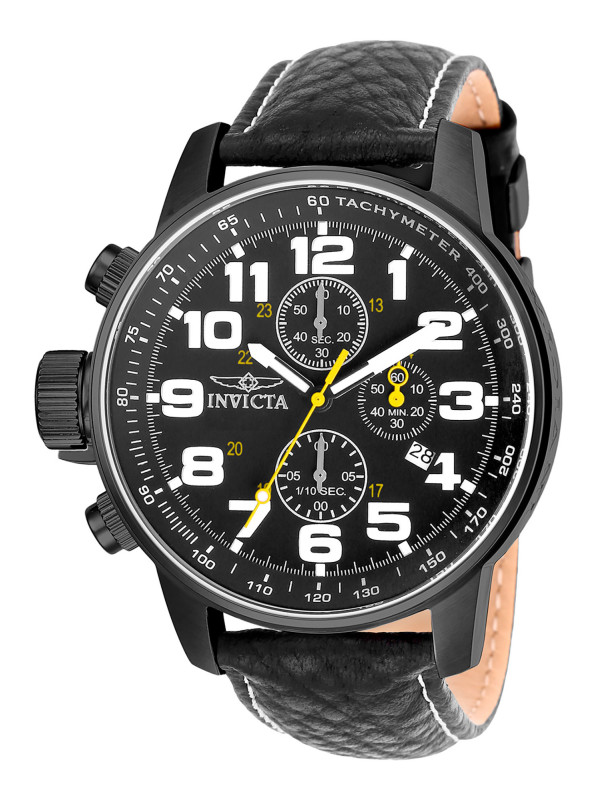 Schwarze Invicta Herren Chronograph Uhr Schwarze Invicta Herren Chronograph Uhr