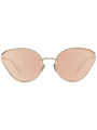 Sunglasses for Women Rose Gold Oval Mirrored Sunglasses 430,00 € 889214092236 | Planet-Deluxe