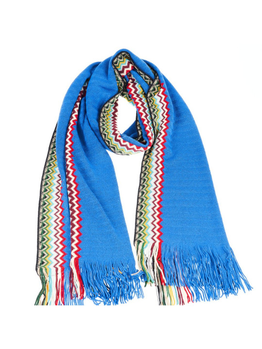 Scarves Elegant Fringed Geometric Fantasy Scarf 130,00 € 9910051205143 | Planet-Deluxe