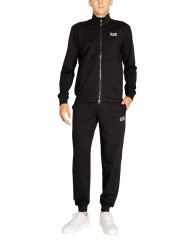 Schwarzer Ea7 Trainingsanzug mit Sneakern