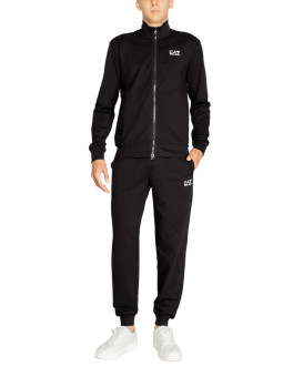 Schwarzer Ea7 Trainingsanzug mit Sneakern