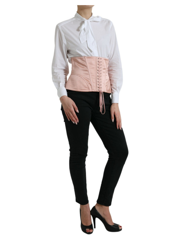 Tops & T-Shirts Elegant Pink Lace-Up Corset Belt 1.840,00 € 8054319356435 | Planet-Deluxe