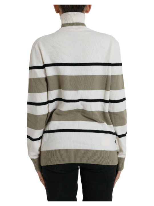 Sweaters Italian Striped Wool Turtleneck Sweater 2.490,00 € 8050246188705 | Planet-Deluxe