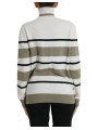 Sweaters Italian Striped Wool Turtleneck Sweater 2.490,00 € 8050246188705 | Planet-Deluxe
