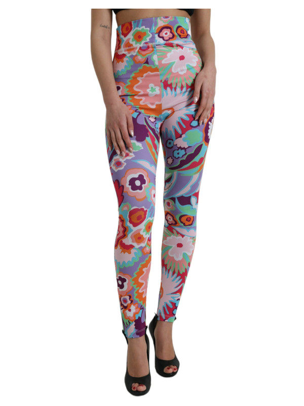 Jeans & Pants Enchanting Floral Print High-Waist Leggings 1.820,00 € 8057142853461 | Planet-Deluxe