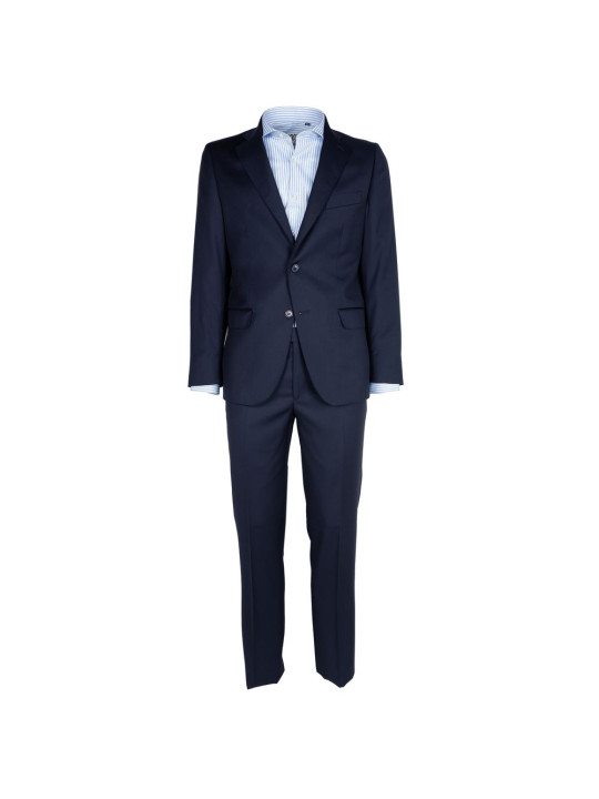 Suits Elegant Wool Suit in Deep Blue 2.500,00 € 8050246668078 | Planet-Deluxe