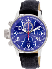Blaue Uhr mit Lederarmband