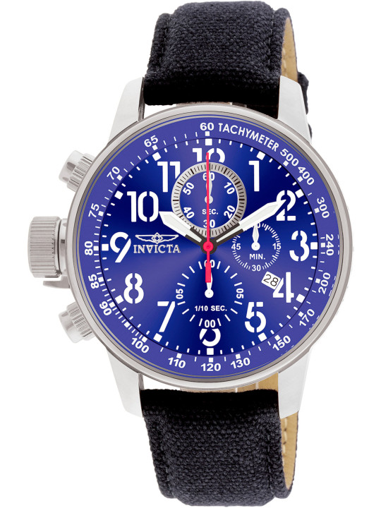 Blaue Uhr mit Lederarmband