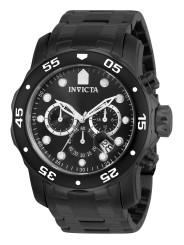 Schwarze Invicta Herren Armbanduhr