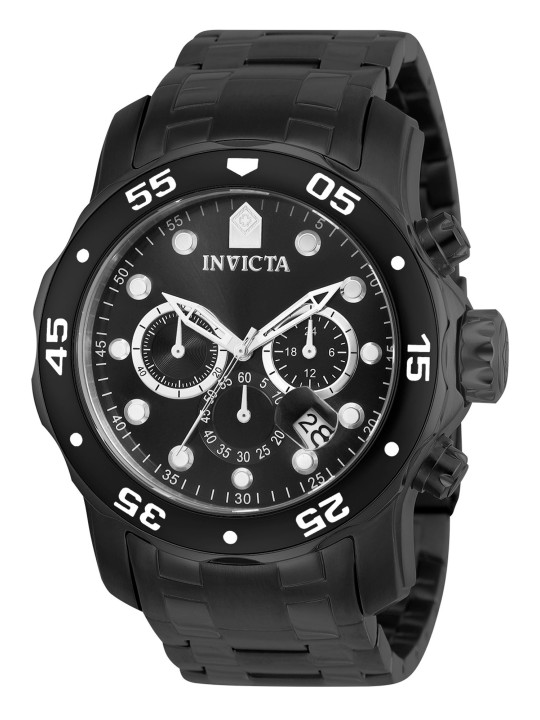 Schwarze Invicta Herren Armbanduhr