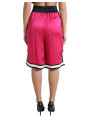 Shorts Chic Pink High Waist Jersey Shorts 1.890,00 € 8052145789816 | Planet-Deluxe